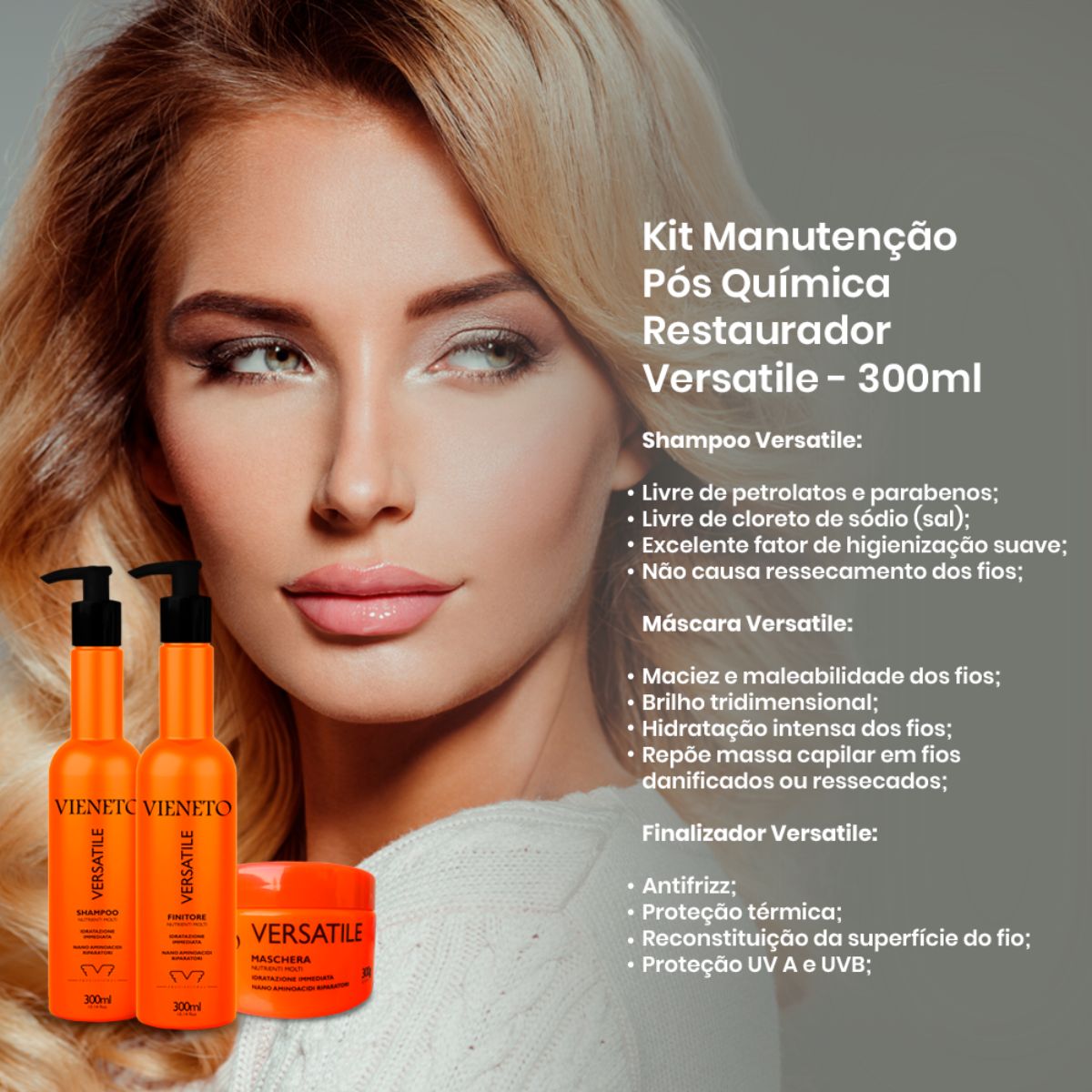Kit Manutenção Pós Química Restaurador Versatile